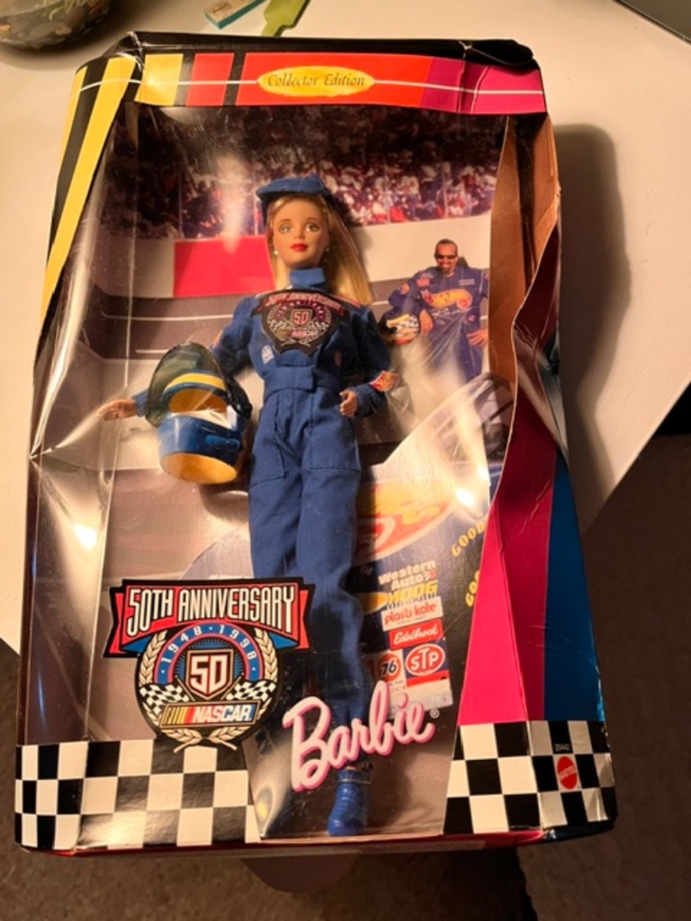 💥 VINTAGE 1998 NASCAR 50th Anniversary Barbie | NIB Made in Indonesia 🏁
